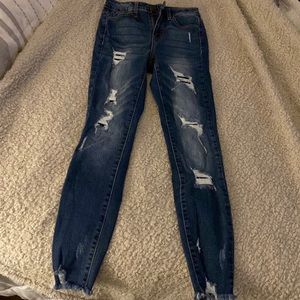 Juniors 1/25W SO Ultimate Ankle Jeggings (high rise) Ripper